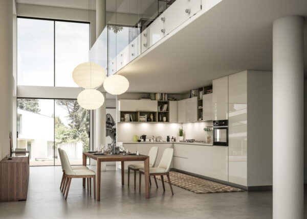 Cucina lineare con gola Fedra – Château d’Ax