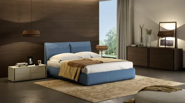 Letto contenitore in tessuto Formentera – Château d’Ax